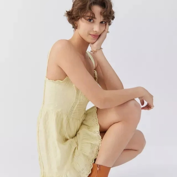 Flirty Faery Gretchen Boho Mini Dress by Urban Outfitters - Picture 3 of 11